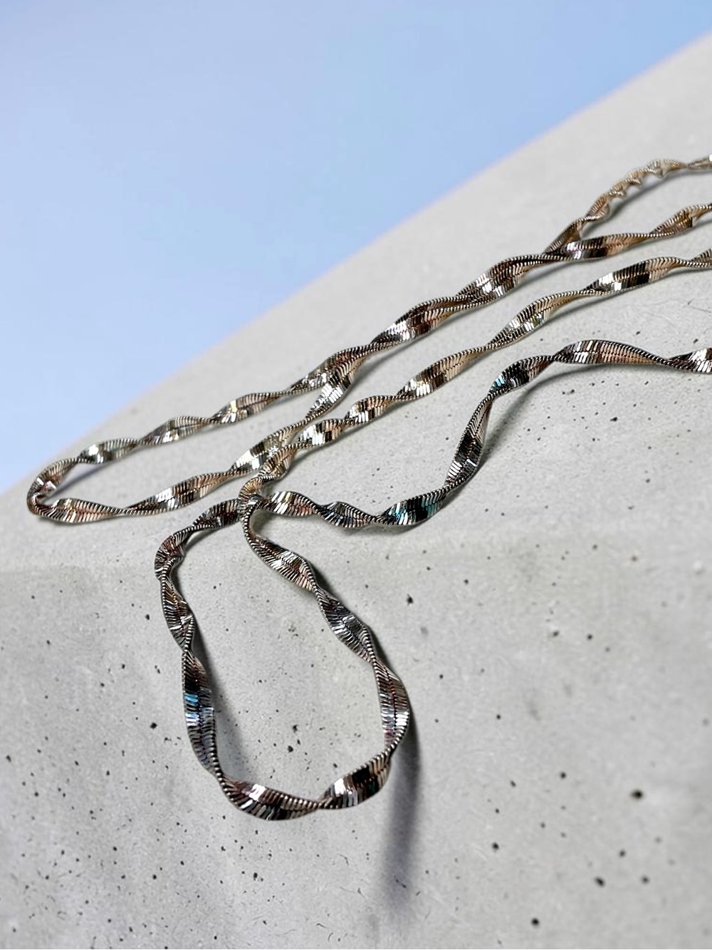 🌺NWT-30” Twisted Sterling Chain necklace-13 grams!